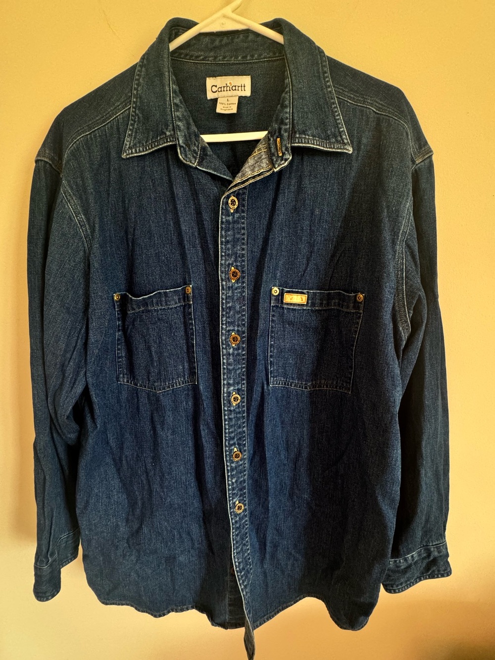 Carhartt Dark Blue Denim Shirt-Style Jacket